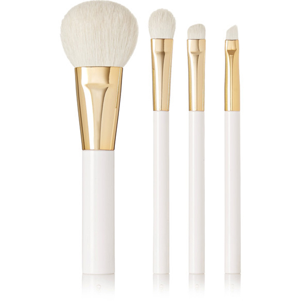 China Customized 4pcs white handle makeup brushes set manufacturers and  suppliers
